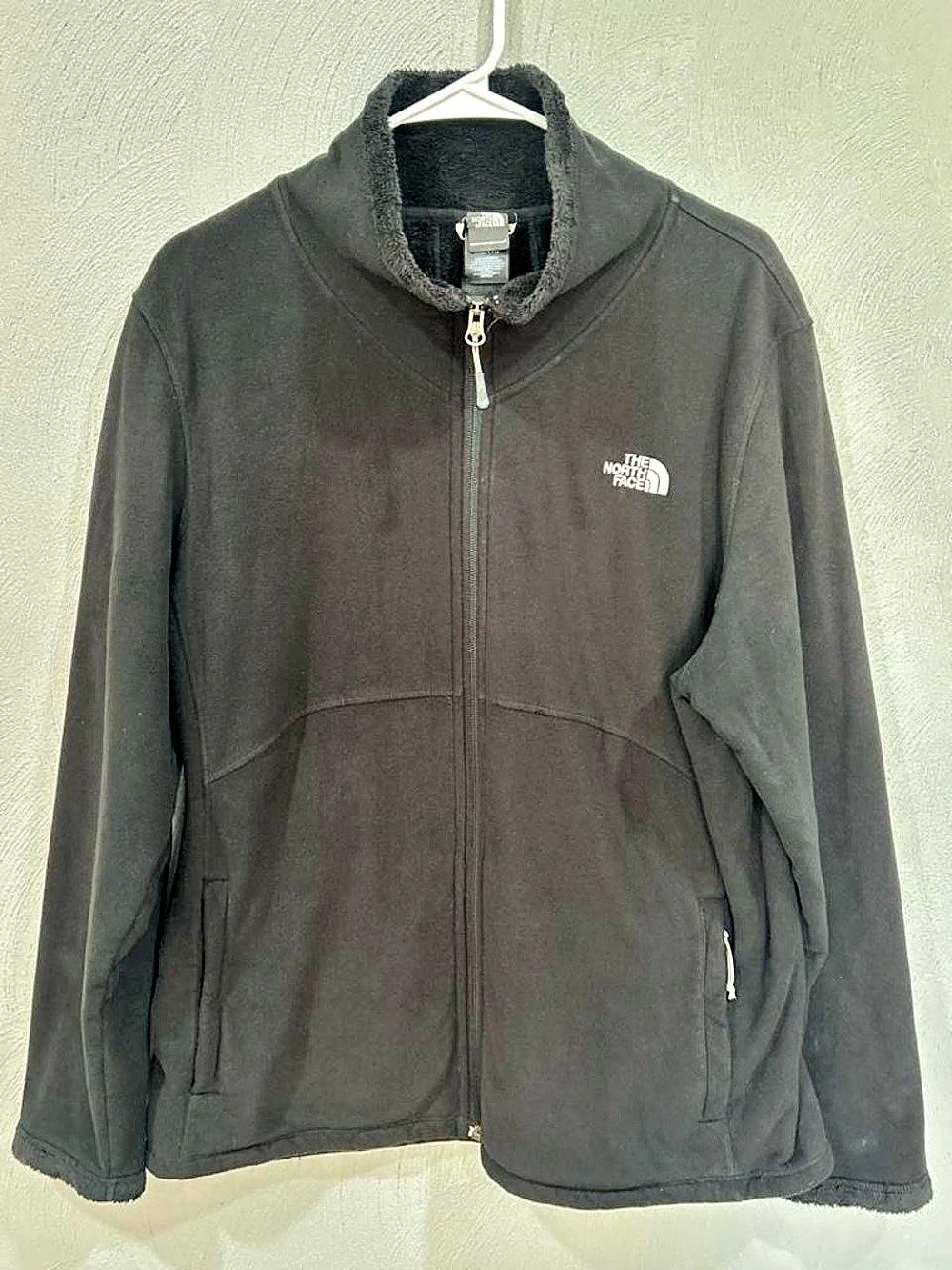 The North Face Women’s XXL Morning Glory C708 Black Full Zip Fleece Jacket Lined
